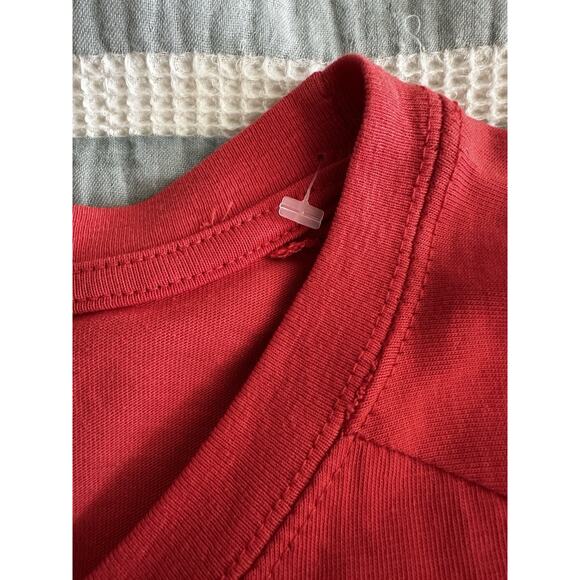 New Ariat Rebar Men's Long Sleeve T-shirt 2XL Red Workwear Blue Logo Tee - Picture 6 of 8